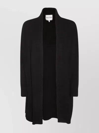 KUJTEN LONGLINE KNITWEAR WITH RIBBED CUFFS AND HEM