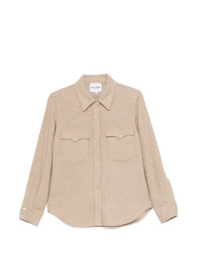 Kujten Lumber Button-up Shirt In Neutral