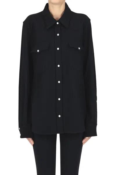 Kujten Lumber Cashmere Shirt In Black