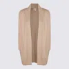 Kujten Longline Crewneck Knitwear Patch Pockets In Brown