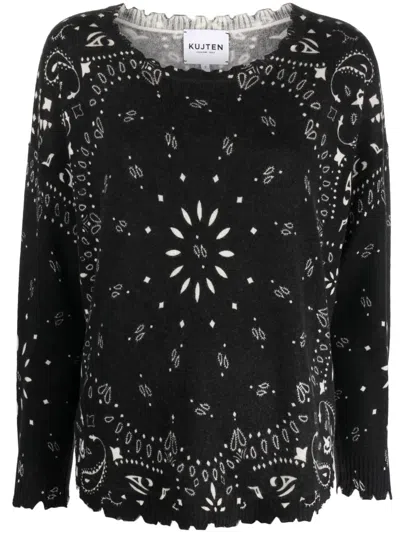Kujten Black 81 Cachemire Mela Bandana Sweater
