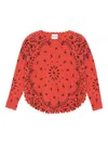 Kujten Mela Bandana Sweater In Red