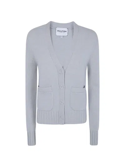 Kujten Milena Cashmere Cardigan In Blue