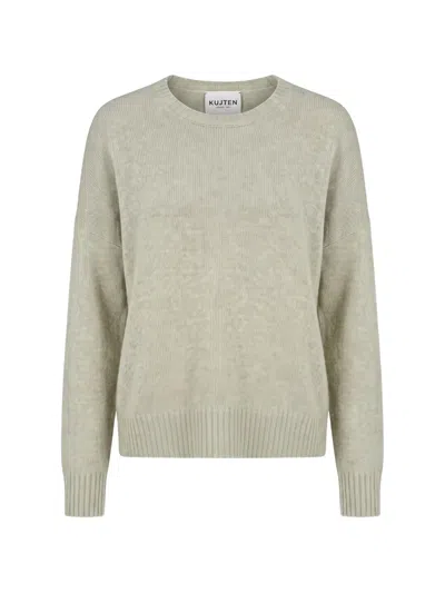 Kujten Oversized Cashmere Sweater In White