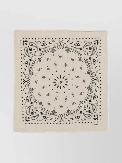 KUJTEN PAISLEY FRAYED EDGES SCARF