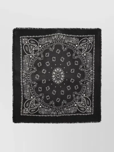 KUJTEN "PAISLEY" SCARF FEATURING FRINGED EDGES