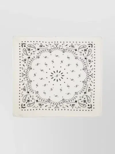 KUJTEN PAISLEY SQUARE SCARF FRINGED EDGES