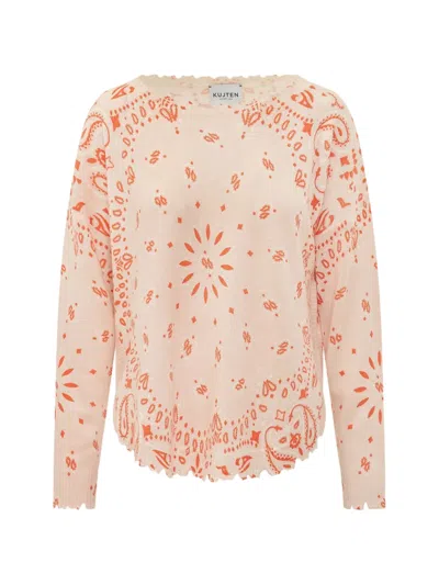 Kujten Paisley-pattern Sweatshirt In Orange
