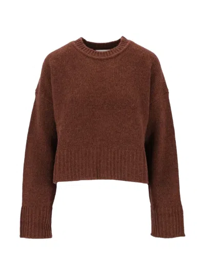 Kujten Pauly Crew-neck Sweater In Brown