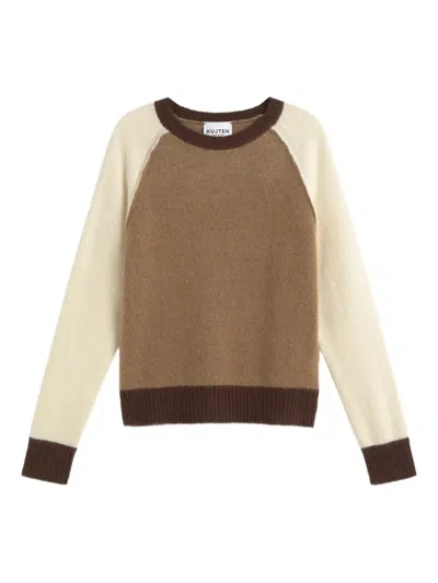 Kujten Raglan-sleeve Sweater In Brown
