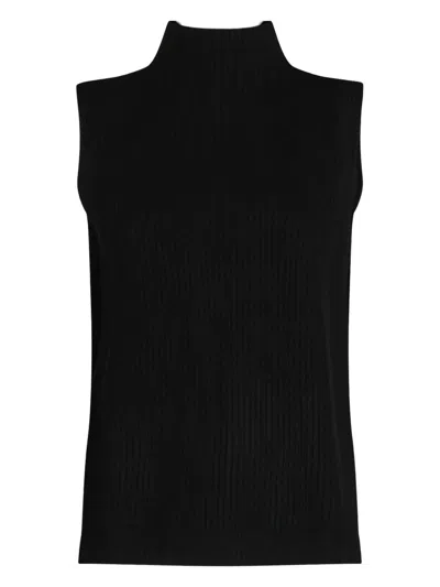 KUJTEN RIBBED HIGH-NECK SLEEVELESS VEST