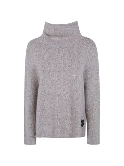 Kujten Roll-neck Cashmere Sweater In 브라운