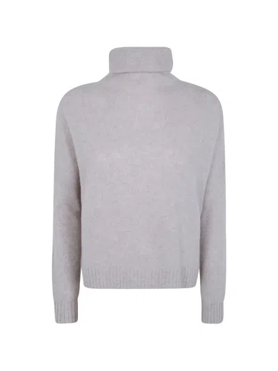 Kujten Roll-neck Cashmere Sweater In Neutrals