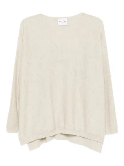 Kujten Round-neck Sweater In Neutral