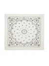 Kujten Hachiko Paisley-print Cashmere Scarf In White
