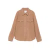 Kujten Button-placket Flap-pocket Shirt In Brown