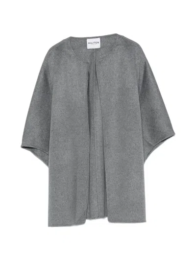 Kujten Short-sleeve Cape In Gray