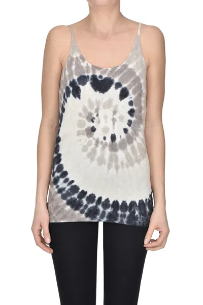 Kujten Silk And Cashmere Tank Top In Multi