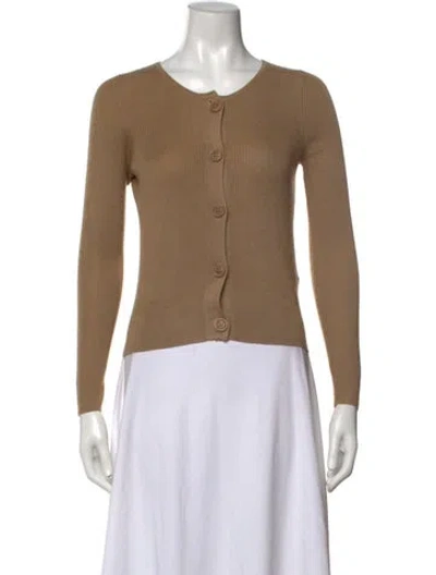 Pre-owned Kujten Silk Crew Neck Sweater In Neutral