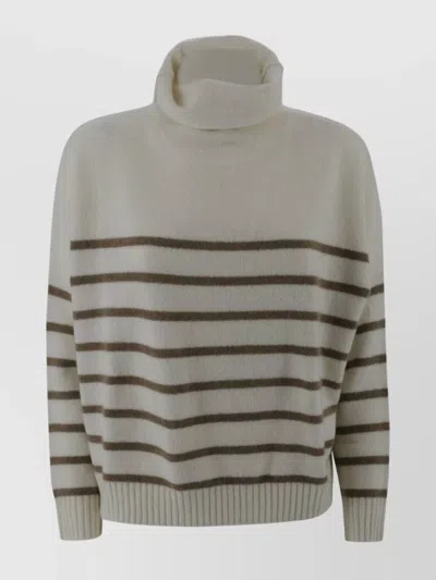 Kujten Striped Turtleneck Knitwear Long Sleeves In Multi