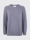 Kujten Soft Knit Crew Neck Sweater In Gray