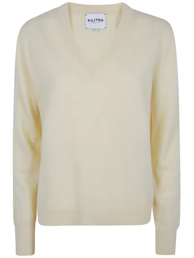 Kujten Sweater V Neck "lita" In Blue