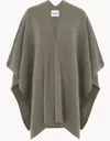Kujten V-neck Embellished Cape In Neutral