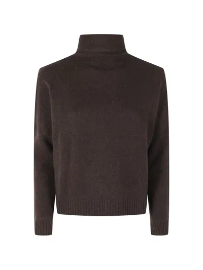 Kujten Tila High-neck Sweater In Brown