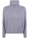 Kujten "tila" Turtle Neck Sweater In Gray