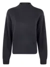 Kujten Turtleneck Cashmere Sweater In Black