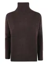 Kujten Turtleneck Cashmere Sweater In Brown