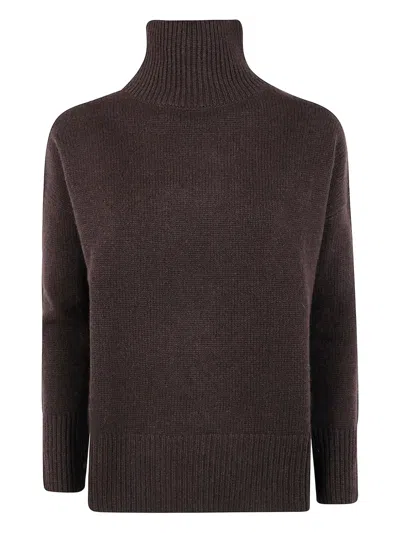 Kujten Turtleneck Cashmere Sweater In Brown