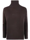 Kujten Turtleneck Cashmere Sweater In Brown