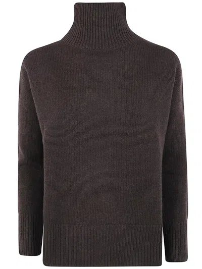 Kujten "ulla" Turtle Neck Sweater Clothing In Brown