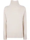 Kujten Turtleneck Cashmere Sweater In Neutral