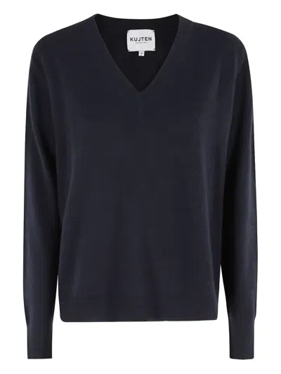 Kujten V-neck Knitwear In Blue