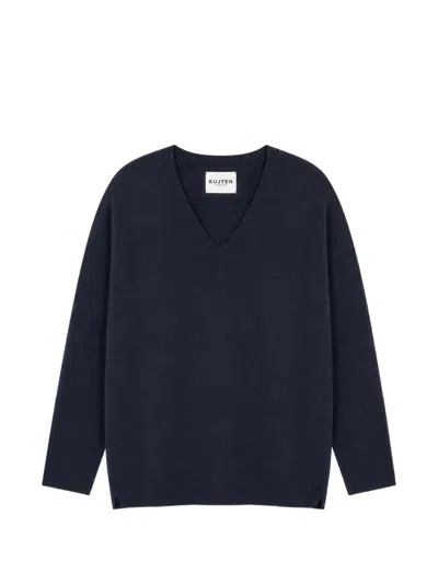 Kujten V-neck Cashmere Sweater In Blue