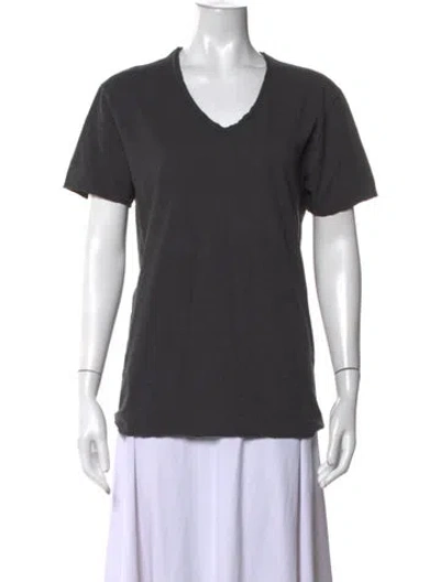 Pre-owned Kujten V-neck Short Sleeve T-shirt In Grey