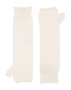 Kujten Woman Gloves Cream Size Onesize Cashmere In White