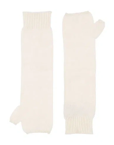 Kujten Woman Gloves Cream Size Onesize Cashmere In White