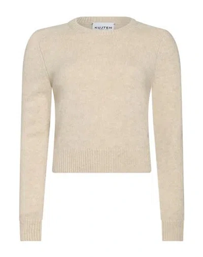 Kujten Woman Sweater Beige Size 1 Cashmere