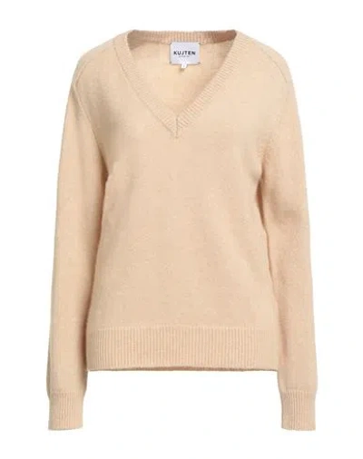 Kujten Woman Sweater Beige Size 3 Cashmere