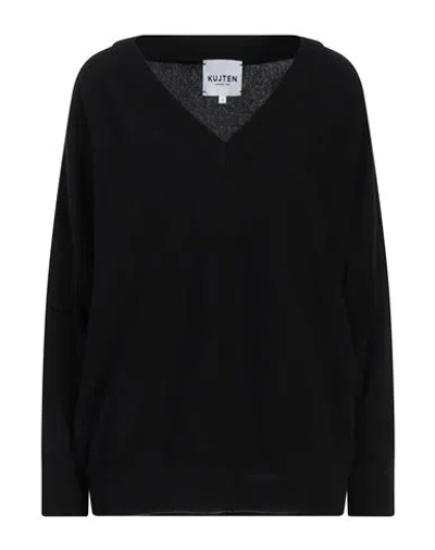 Kujten Woman Sweater Black Size 2 Cashmere