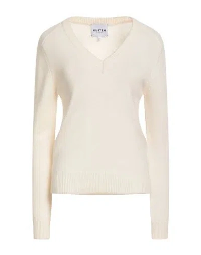 Kujten Woman Sweater Ivory Size 2 Cashmere