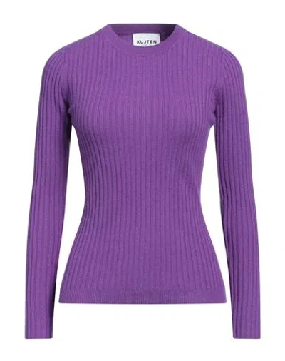 Kujten Woman Sweater Purple Size 1 Cashmere