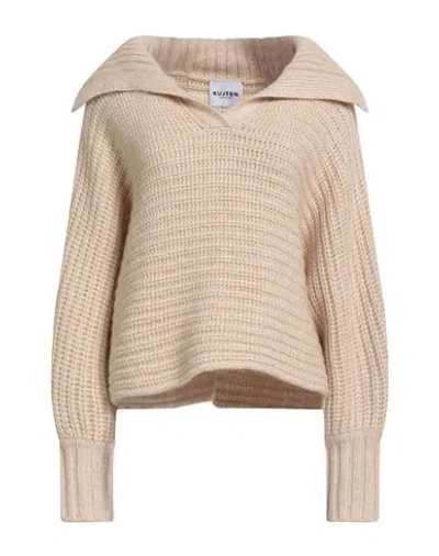 Kujten Woman Sweater Sand Size 2 Cashmere