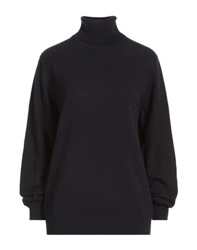 Kujten Woman Turtleneck Midnight Blue Size M Cashmere