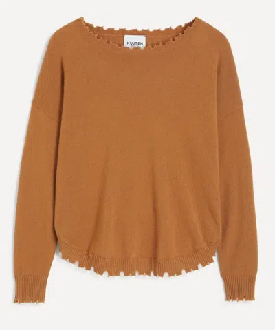 Kujten Women's Mela Cashmere Jumper In Nude