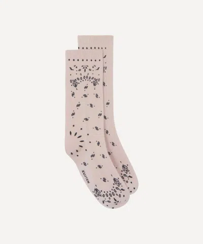 Kujten Women's Sig Bandana Cashmere Socks In Multi