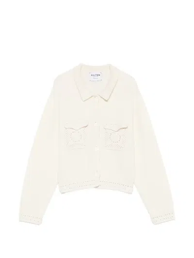 Kujten Xenia Cardigan In Neutral
